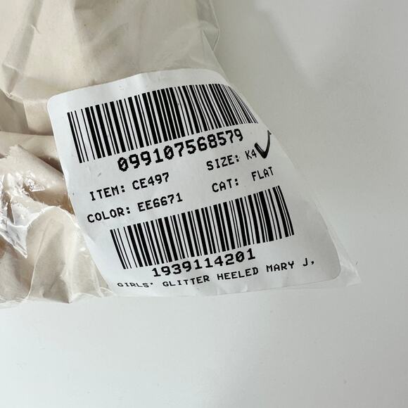 NEW J.Crew Crewcuts Girls Glitter Heel Mary Jane Shoes Silver Party Formal K4 - Picture 4 of 10